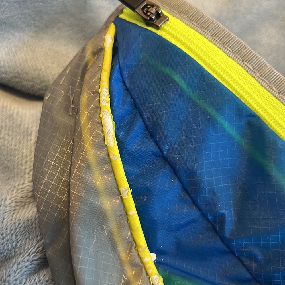 NIKE FANNYPACK BAG BLUE YELLOW GOLDEN STATE PRELOVED VGUC - Picture 4 of 9
